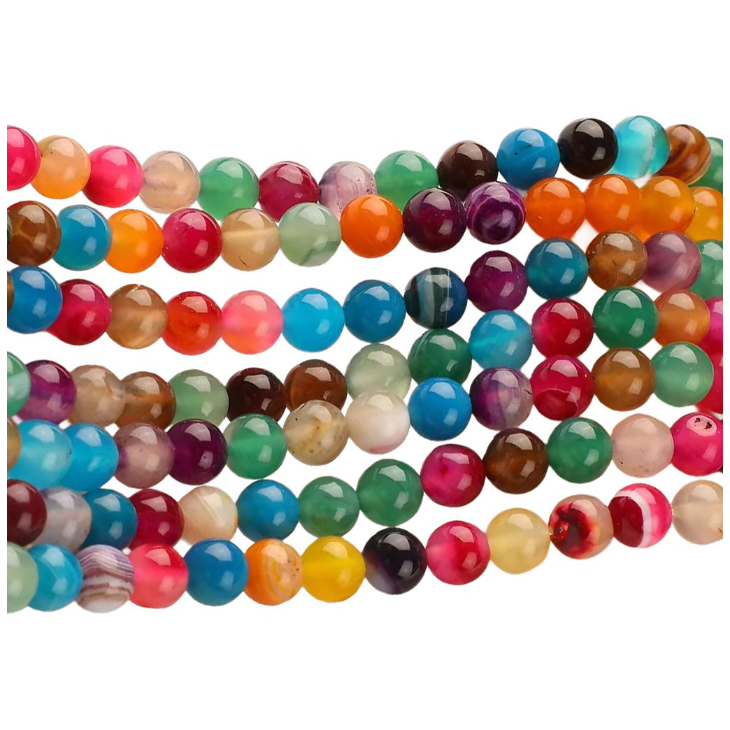 Multicolor Natural Gemstone Spacer Beads for DIY Bracelet and Necklace Making