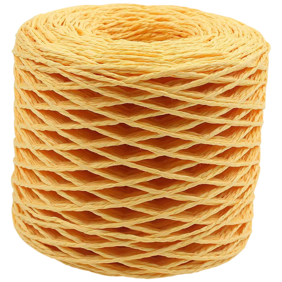 Colorful Double Strand Raffia Paper Rope 200m for DIY Hats, Bags & Crafts, 110 Grams/3.88oz 218.72 yards