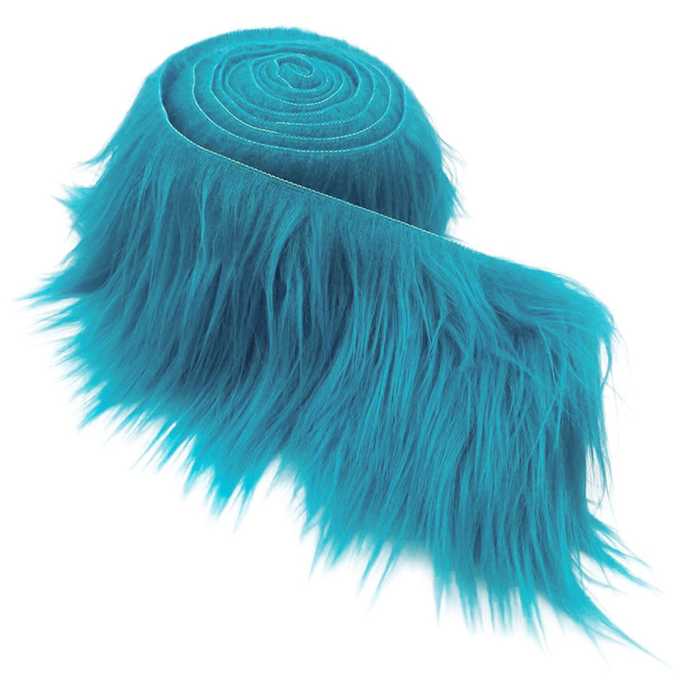 60 Inch Faux Fur Fabric Precut Strips Fluffy Craft Fur for Gnome Beards and Costumes
