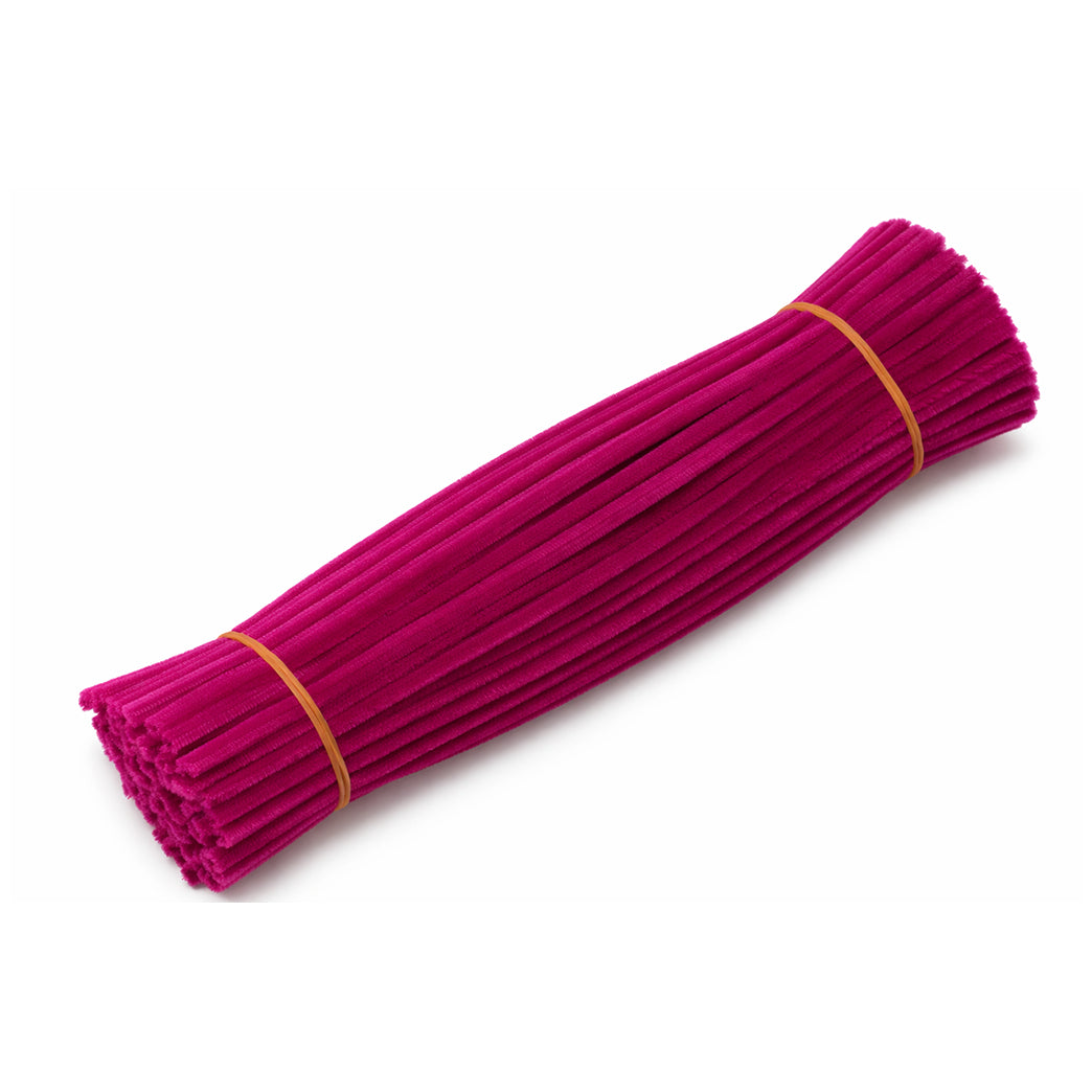 11.8 Inch Chenille Stem Pipe Cleaners 6 to 7mm for DIY Crafts and Kids Projects, Pack of 100