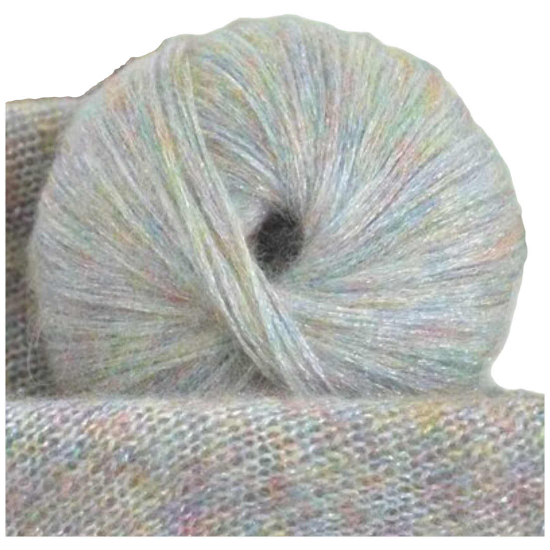 Glitter Knitting Yarn Sparkle Metallic Acrylic Wool for Crochet and Hand-Knitting, 25 Grams/0.85oz 109 Yards