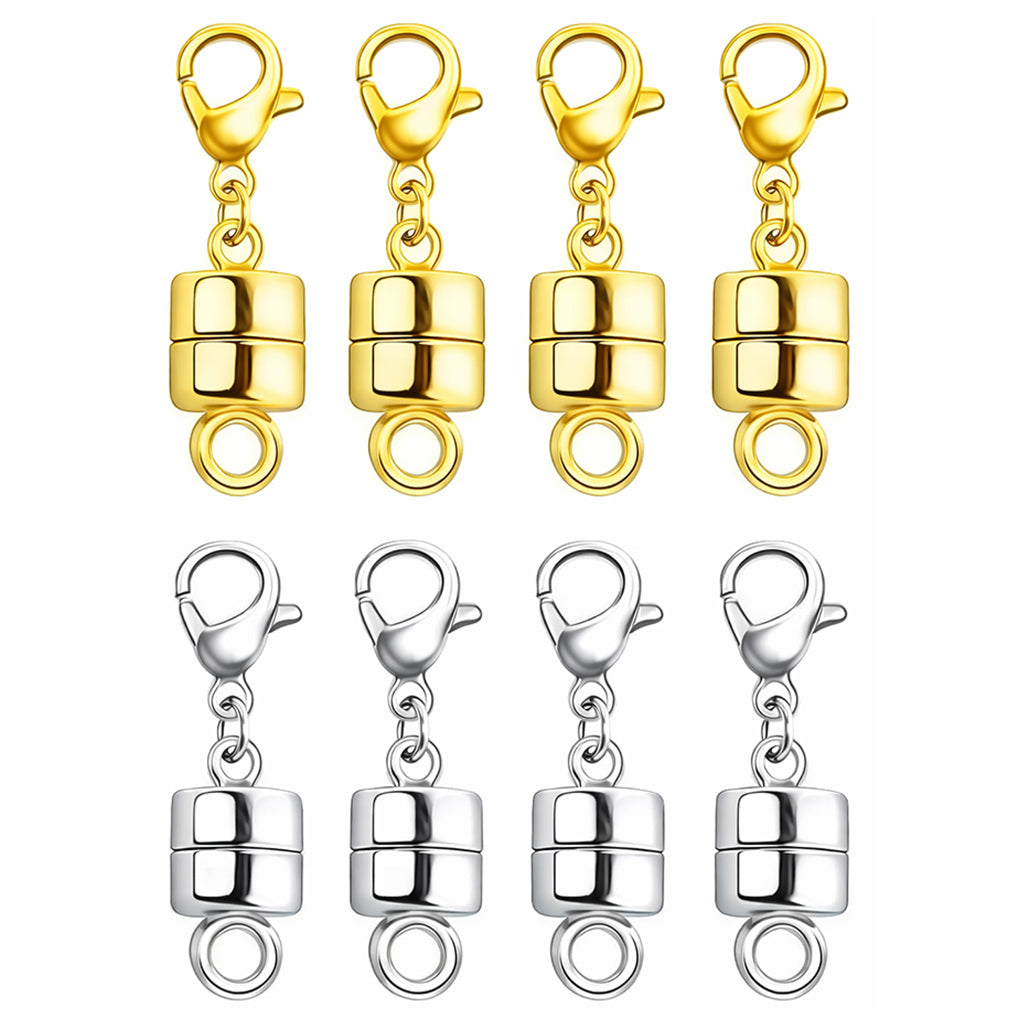 Magnetic Necklace Clasps Gold Silver Plated Bracelet Converter Chain Extender Jewelry Closures