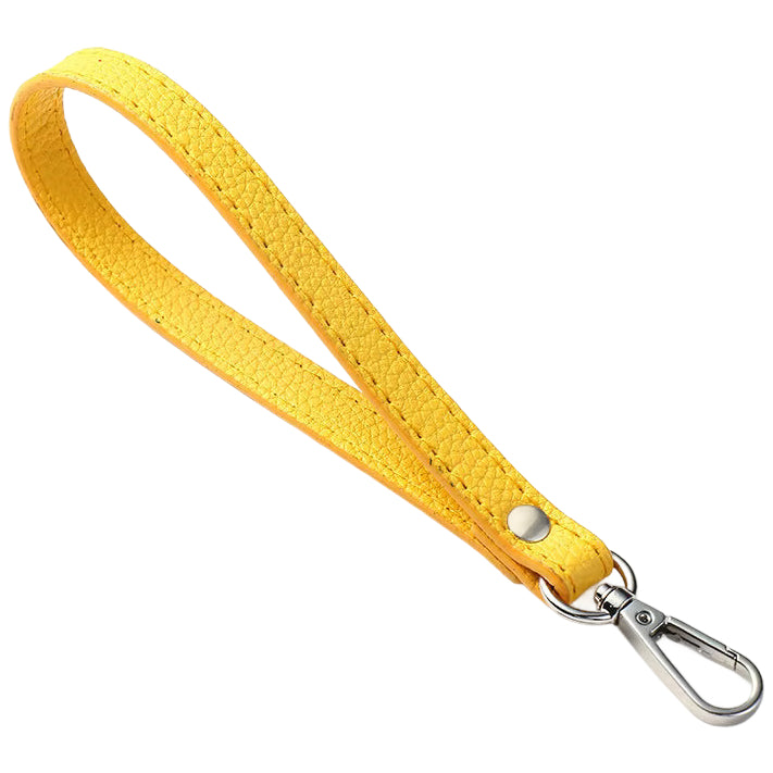 PU Leather Wristlet Strap with Metal Clasp, Replacement Hand Strap for Wallets, Purses, Clutches, and Keys