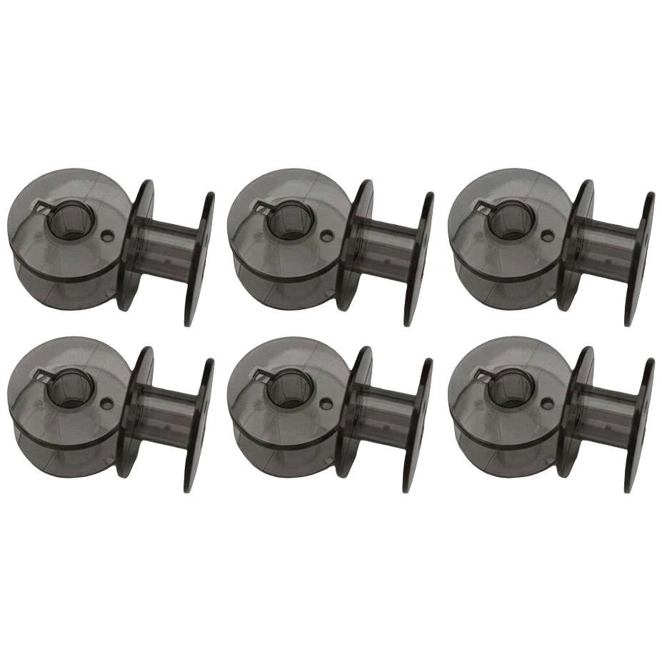 Transparent Sewing Machine Bobbins Plastic 20mm Universal Fit for Various Sewing Machine Brands, Pack of 12