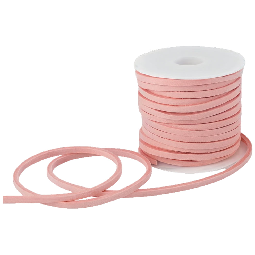 2.6mm x 5m Flat Genuine Leather Cord for Braiding, Jewelry Making, and Craft Projects