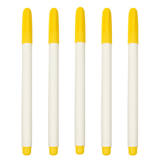 Erasable Fabric Markers for Sewing Water Soluble Washable Pens with 1.5mm Brush Tip, Pack of 5