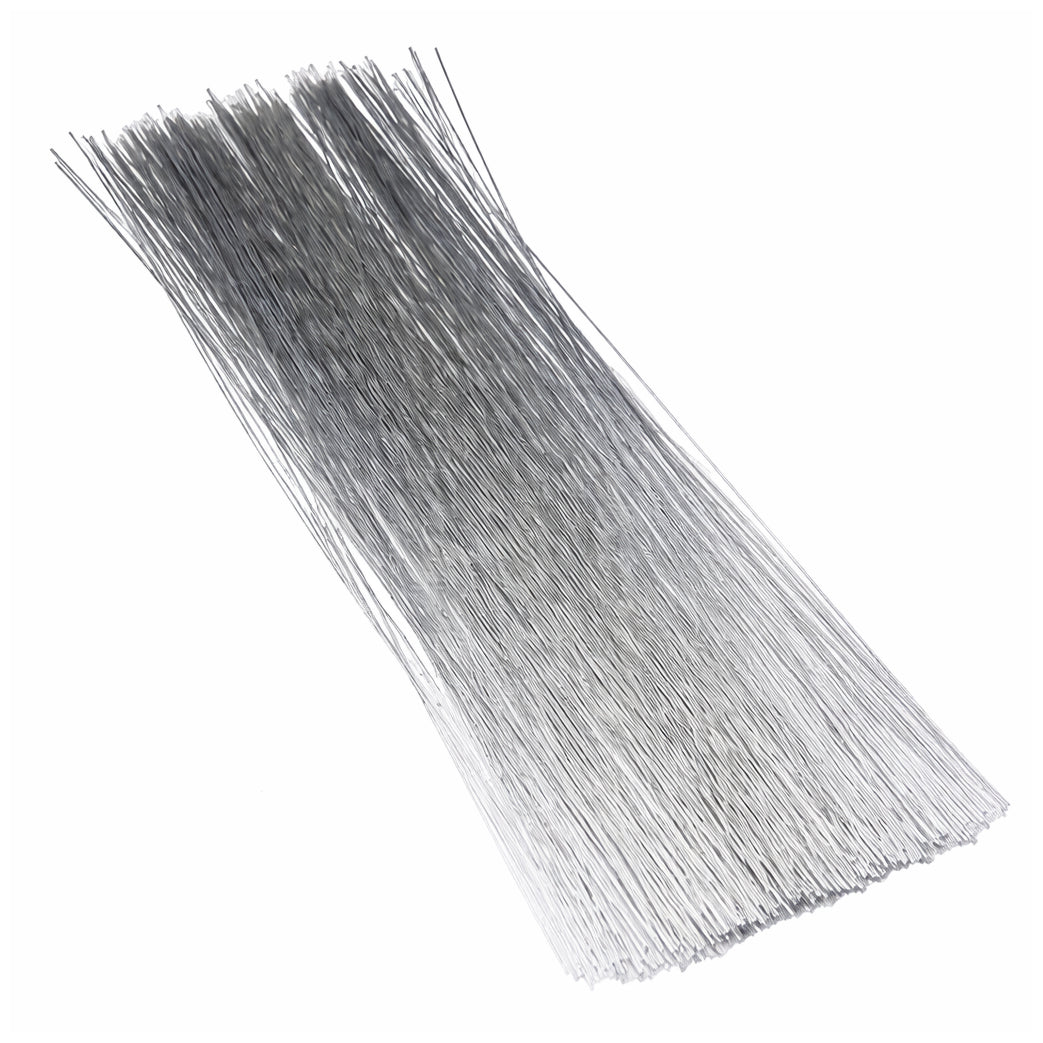 18 Gauge Floral Stem Wire 16 Inch White for Wreaths Bouquets Floral Crowns and Craft Decorations, Pack of 50