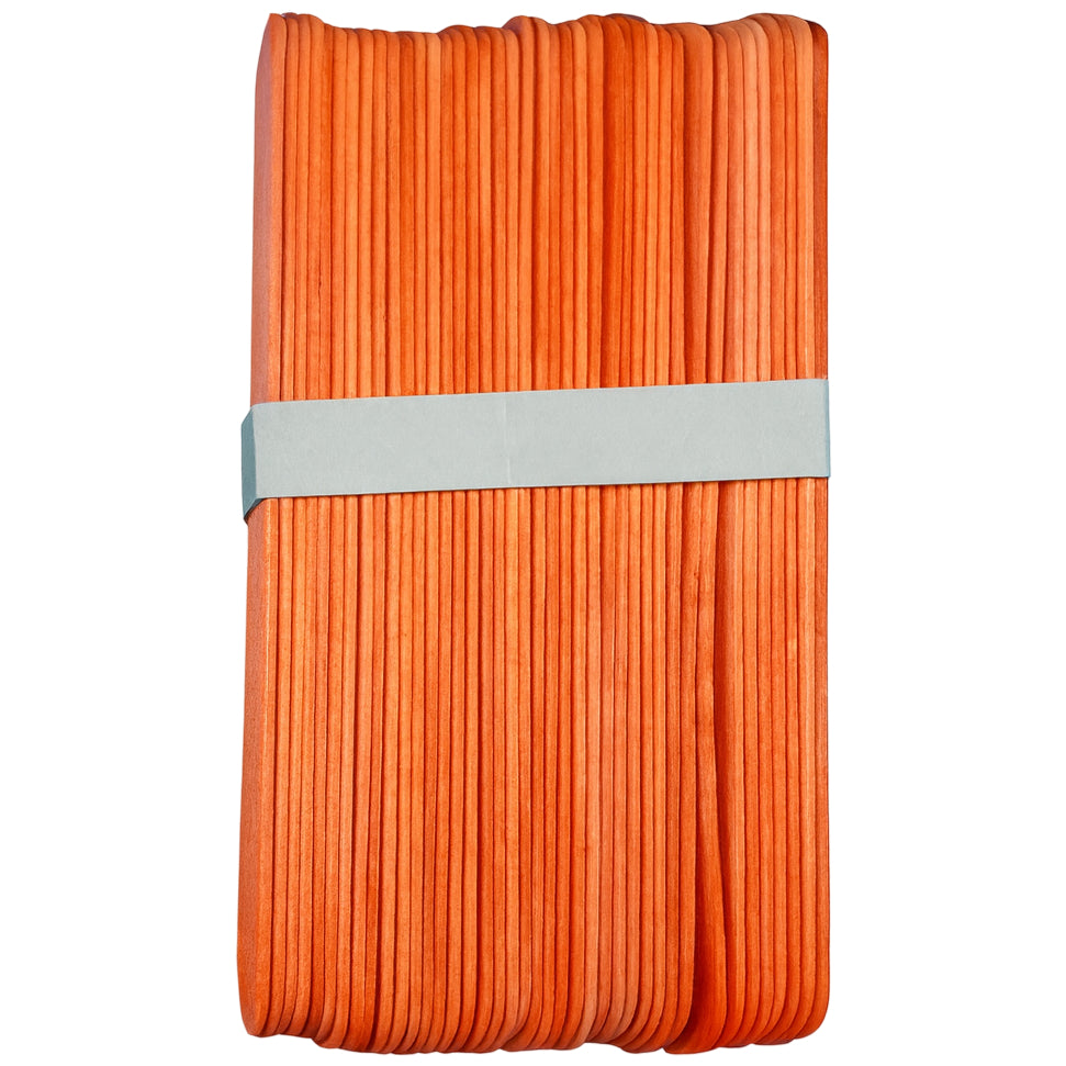 Jumbo Wooden Craft Sticks 8 Inch Natural Wood for Waxing, Popsicles, Crafts, and DIY Projects, Pack of 60