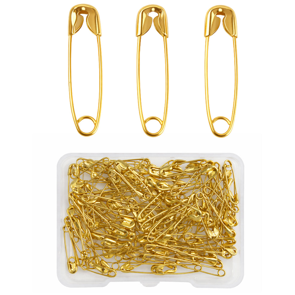 Safety Pins Bulk Pack for Sewing, Crafts, Clothing Repairs, and Household Organization, Pack of 500