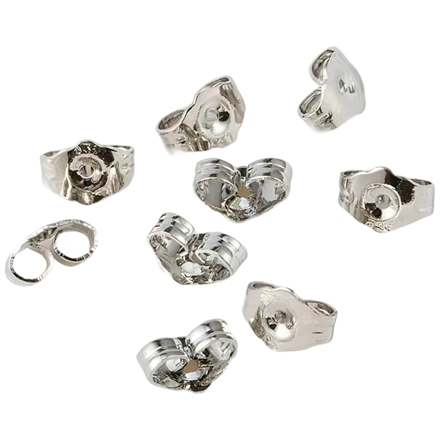 Screw On Earring Backs Pair for Diamond Studs and Threaded Post Jewelry