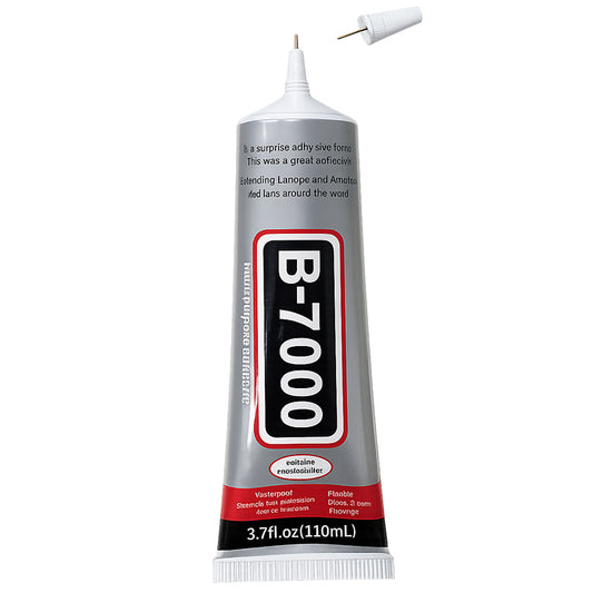 Clear B7000 Rhinestone and Jewelry Glue Transparent Adhesive for Fabric, Phone Repair, Crystal Gems and DIY Crafts