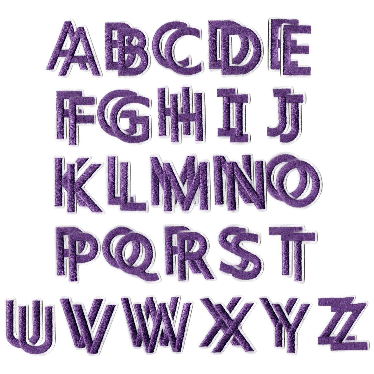 Iron On Alphabet Letter Patches A to Z Embroidered Applique for Clothes Hats Jeans