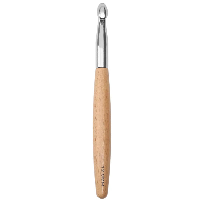 Ergonomic Beech Wooden Crochet Hook for Comfortable DIY Crocheting, Beginners, and Experienced Users
