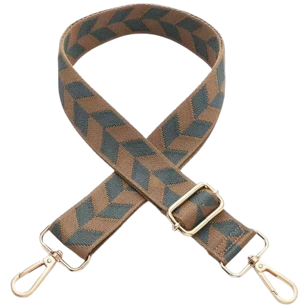 Adjustable 11-Inch Wide Stripe Purse Strap Replacement for Crossbody Handbags and Shoulder Bags
