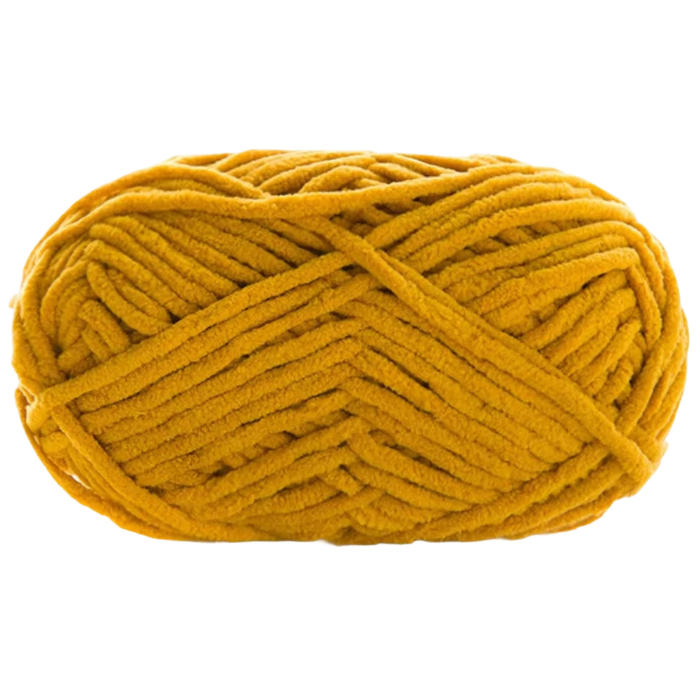 Soft Velvet Chenille Yarn for Crocheting, 100g/3.53oz, 74.3 Yards, Baby Blanket Yarn