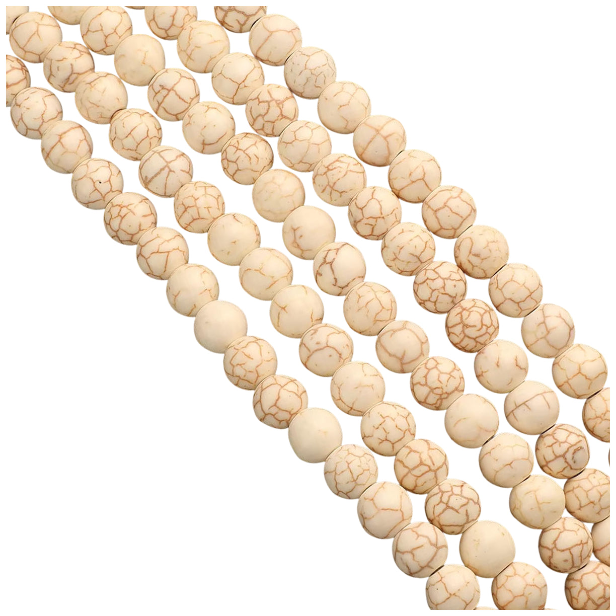 Natural Agate Round Gemstone Beads Polished Stone Loose Beads for Jewelry Making 15 Inch Strand