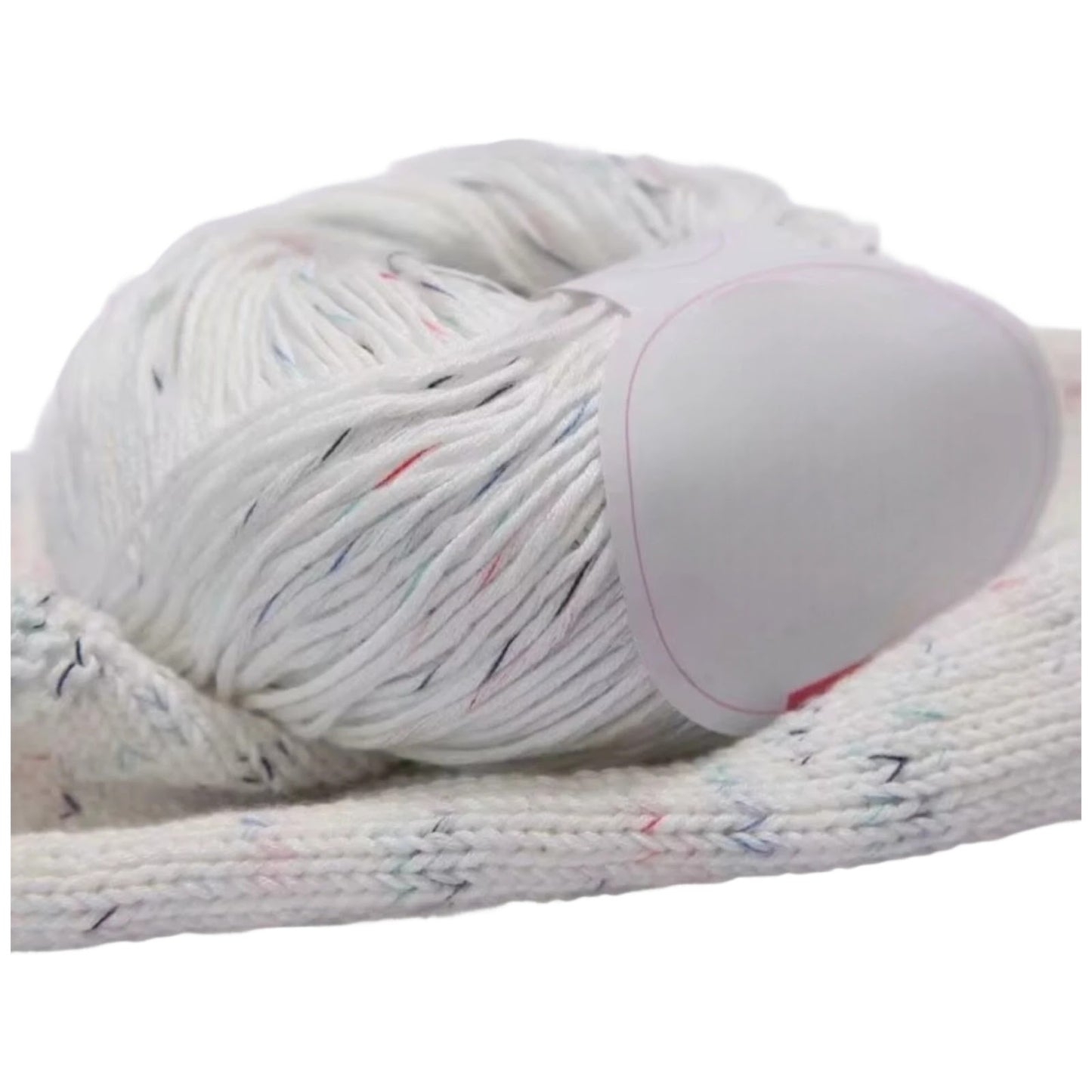 Pure Cotton Yarn 10 Strand Medium 3.5mm for Baby Crochet and Children Craft Projects, 50 Grams/1.76oz 153.11 Yards