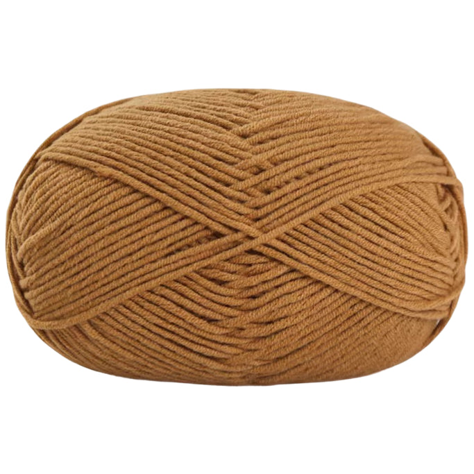 Soft Cotton Acrylic Blend Yarn for Crochet Knitting Amigurumi Projects, 50 Grams/1.76oz 140 yards