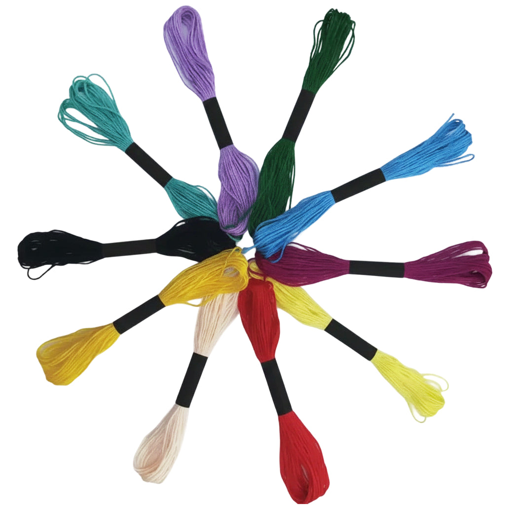 Embroidery Floss and Cross Stitch Thread for Bracelets, Ornaments, Dolls, and Handmade Crafts
