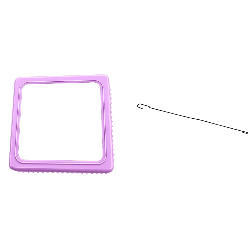 Metal Loom and Hook Set for Knitting, Weaving, Yarn Crafts, Bracelets, and DIY Projects