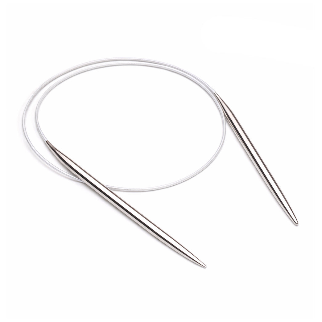 16 Inch Metal Circular Knitting Needles Set for Hats Sleeves Scarves Baby Sweaters and Small Knitting Projects