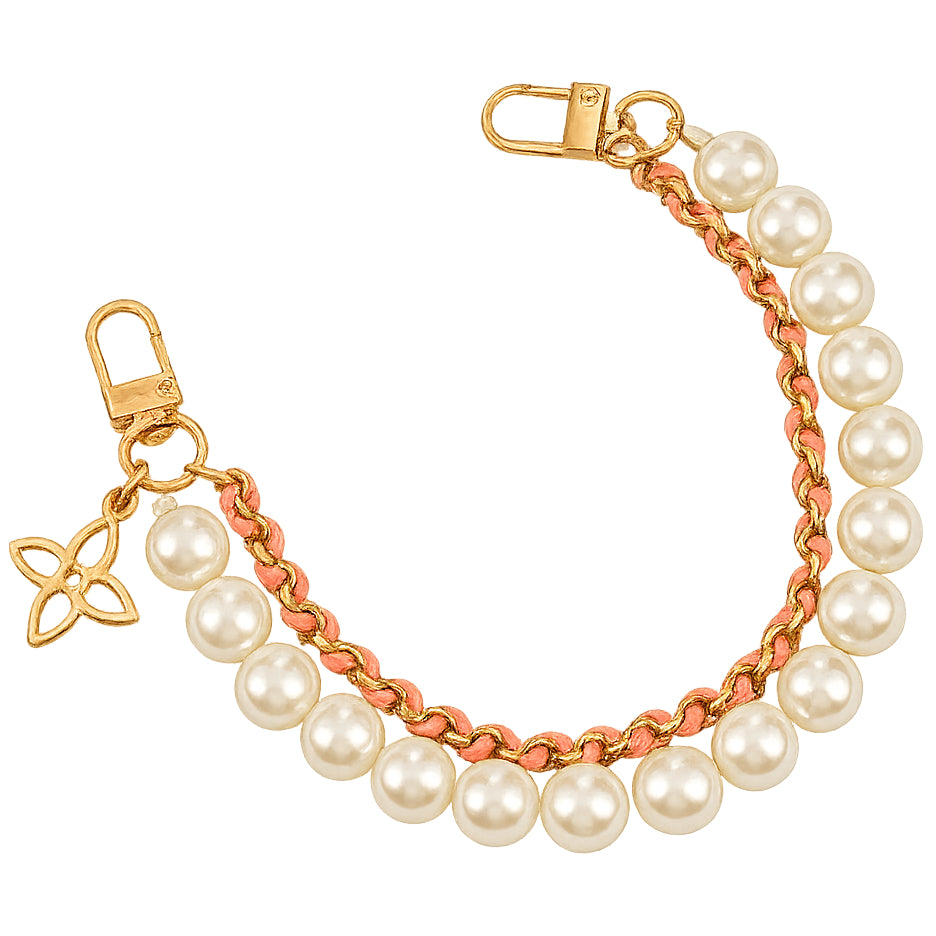 Pearl Purse Chain 12mm x 26cm Metal Handbag Strap Replacement for Shoulder and Crossbody Bags