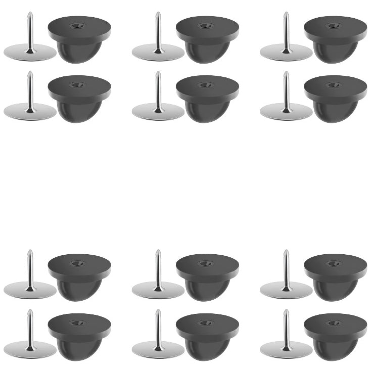 Rubber Butterfly Clutch Pin Backs 9mm x 10mm for Lapel Enamel Pins Badges and Jewelry Making