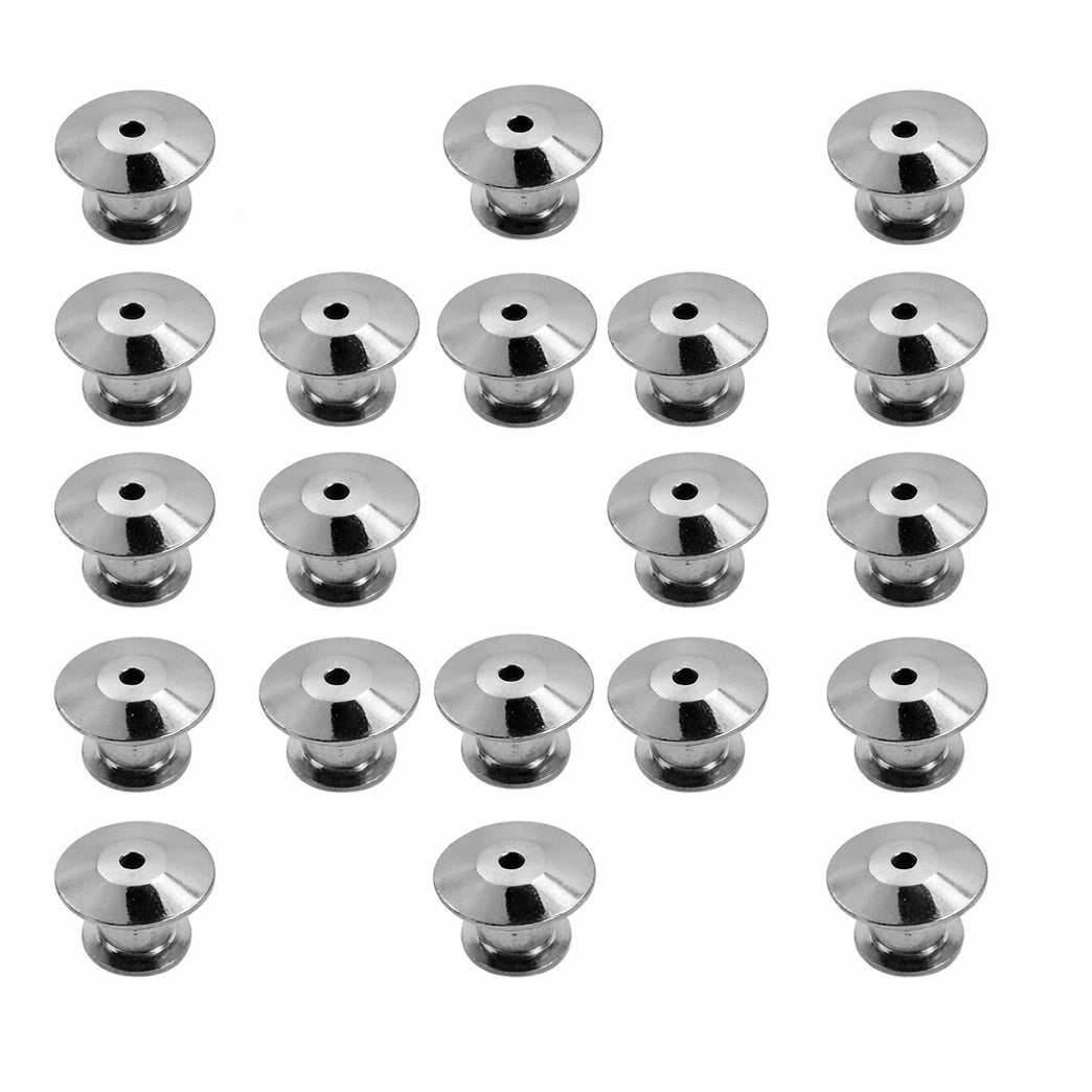 Metal Locking Pin Backs Secure Clasp Keepers for Brooch Enamel and Lapel Pins