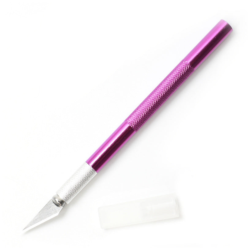 Precision Aluminum Utility Knife with Safety Cap for Fine Cutting Crafts DIY Projects Paper Cardboard and Vinyl