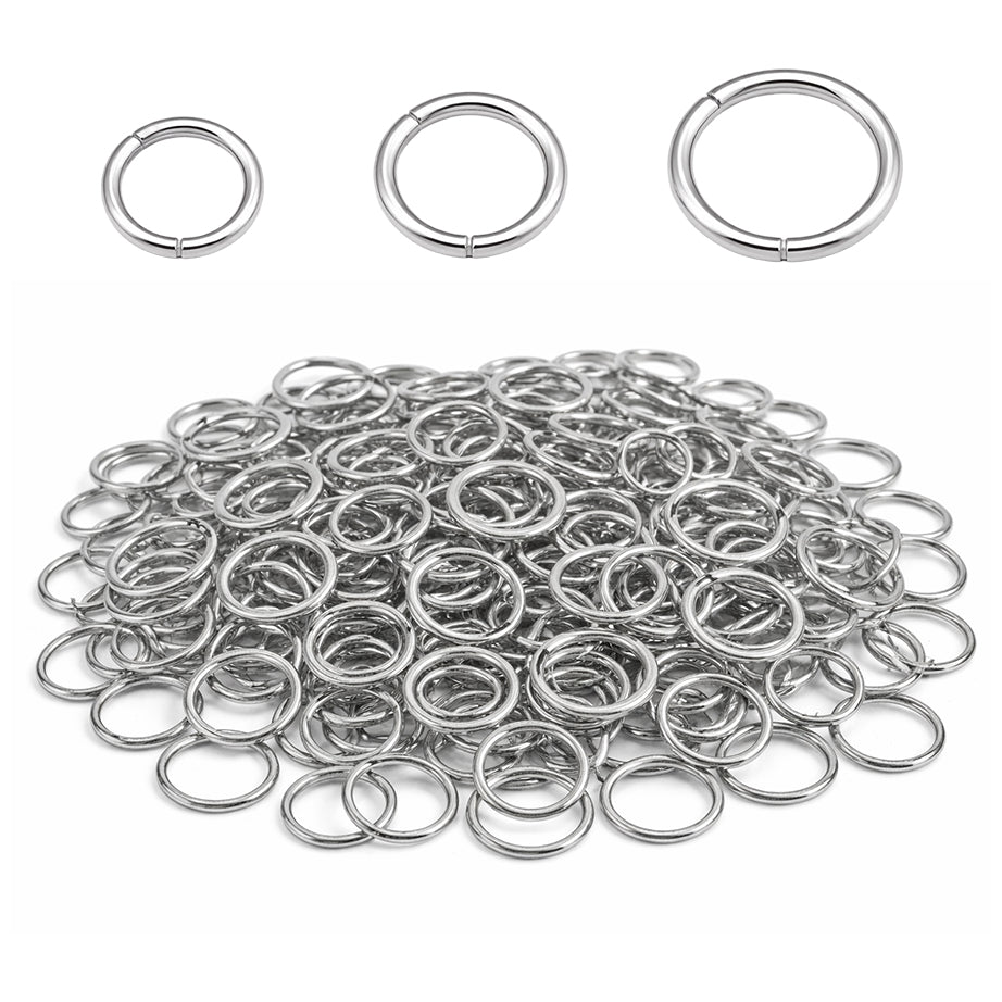 Stainless Steel Jump Rings Thick Strong Connector Rings for Jewelry and DIY Crafts, Pack of 300