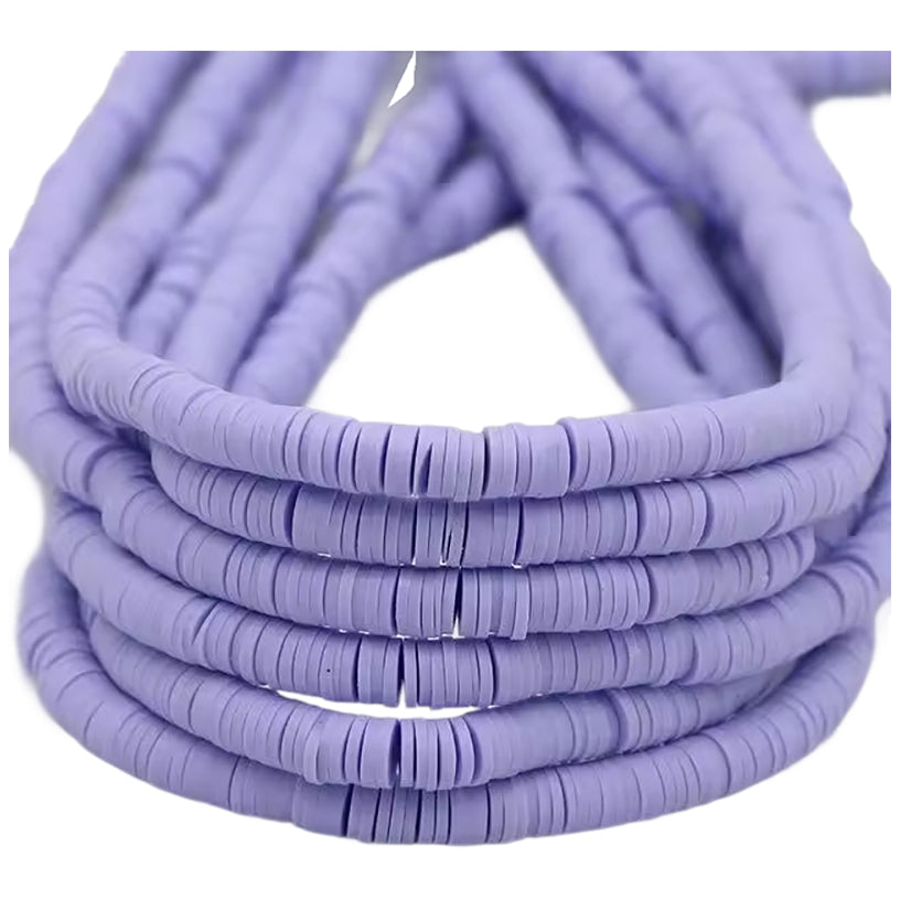 6mm Heishi Clay Beads for Jewelry Making Bracelets and Necklaces, Pack of 3000