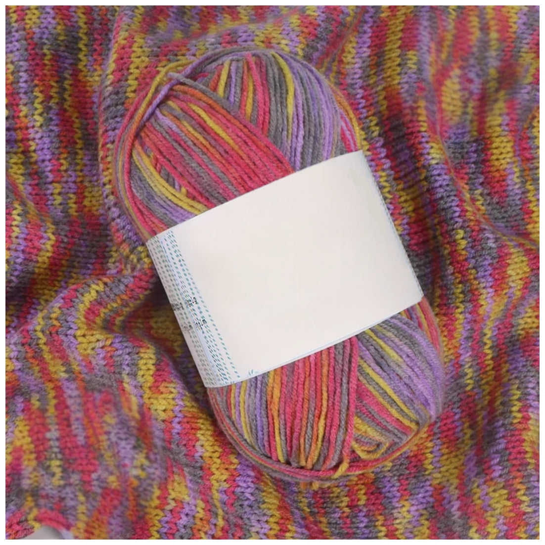 Soft Acrylic Variegated Baby Yarn – Fingering Weight for Knitting & Crochet, 50g/1.76oz 191 yards