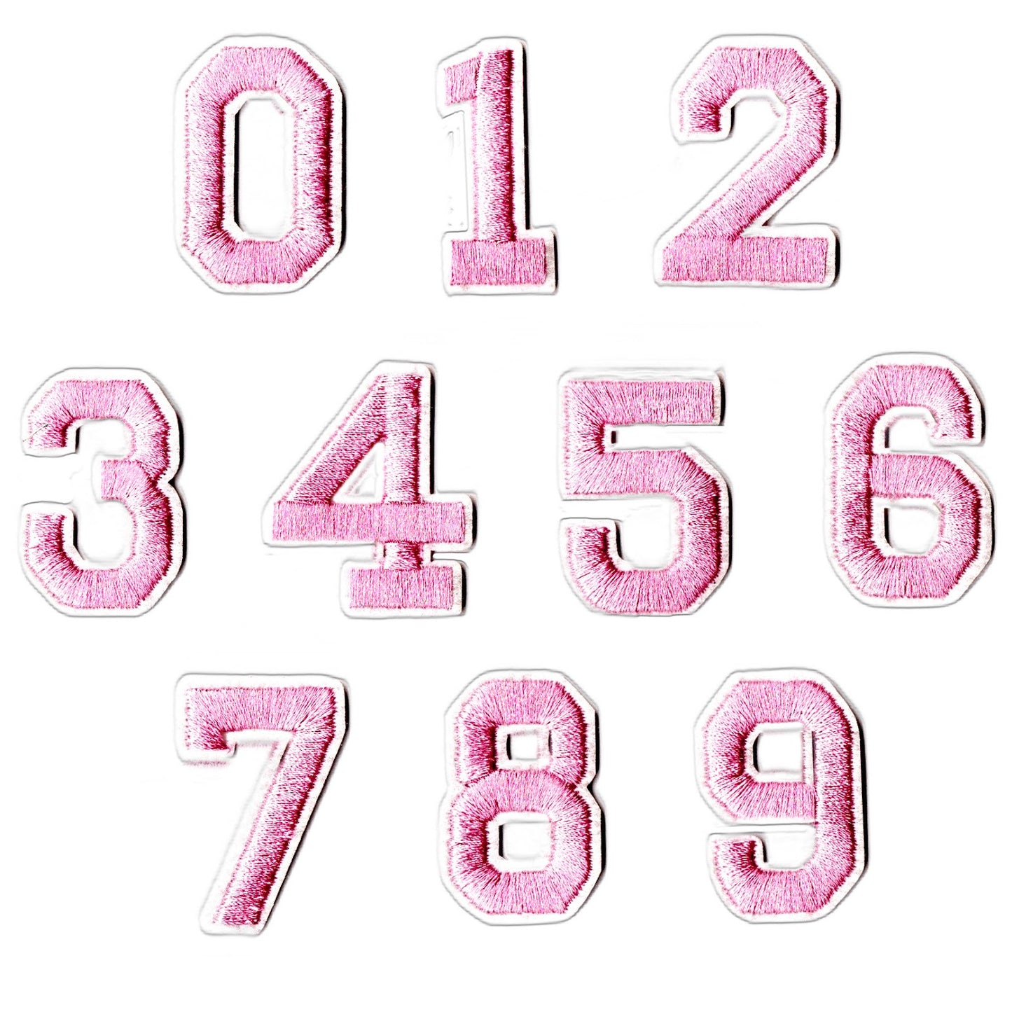 Iron-On Alphabet and Number Embroidered Patches for Clothing, Hats, Jeans, DIY Crafts and Sewing Repairs