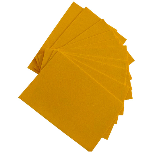 Felt Sheets 8x12 Inch 1mm Thick for DIY Crafts, Sewing, and Patchwork, Pack of 10