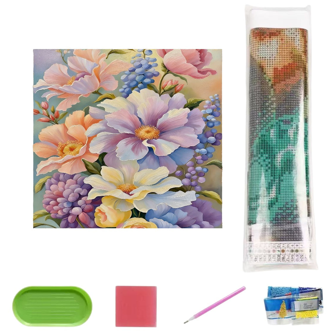 5D Full Drill Diamond Painting Kit 30x40cm HD Canvas with Tools for DIY Wall Decor Gift Crafts