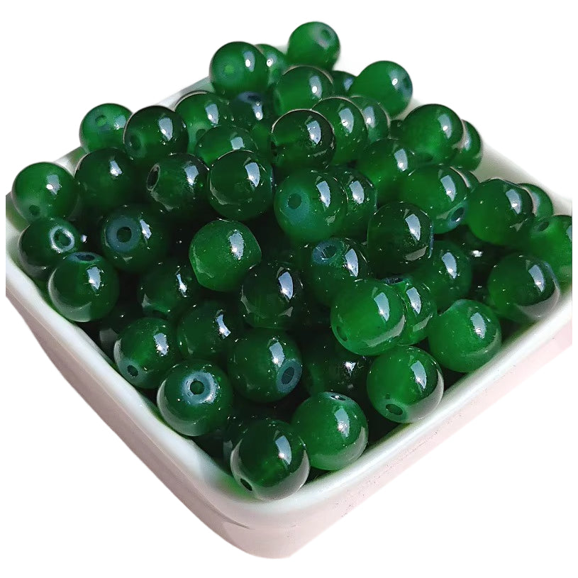 Multicolor Natural Stone Beads for Jewelry Making Round Genuine Gemstone Beading Set, Pack of 100