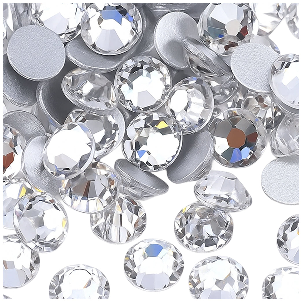Shiny Hotfix Flatback Glass Rhinestones for Nail Art, Clothing, Crafts, DIY Crystal Decorations
