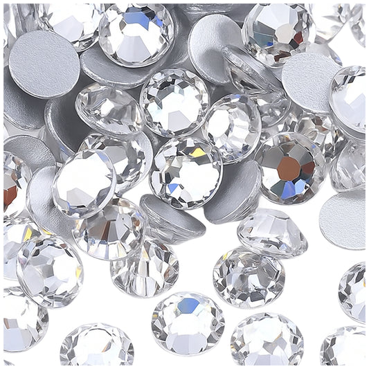 Shiny Hotfix Flatback Glass Rhinestones for Nail Art, Clothing, Crafts, DIY Crystal Decorations