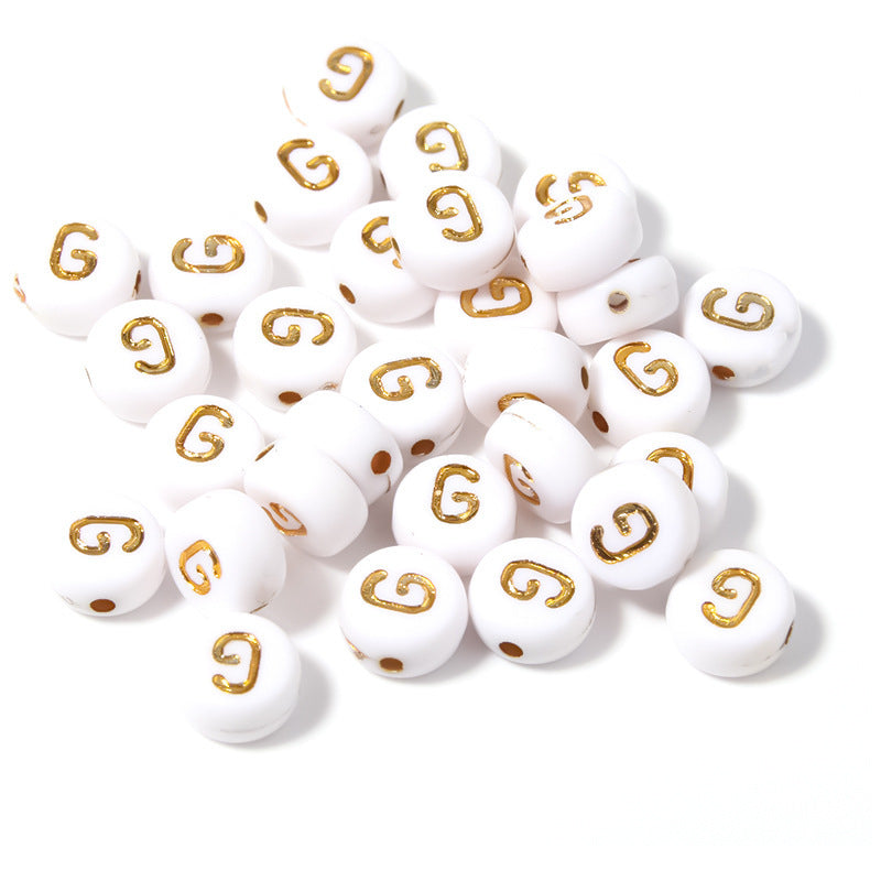 Alphabet Letter Beads 4x7mm Acrylic Round Beads for Bracelets Necklaces Keychains DIY Jewelry, Pack of 300