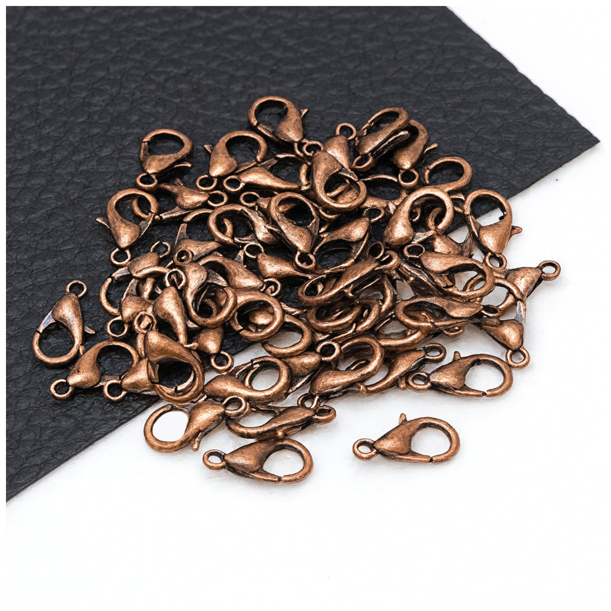 Small Metal Lobster Clasps 12x6mm for Necklace and Bracelet Jewelry Making, Pack of 100