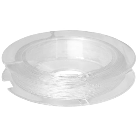 Crystal Clear Elastic Bracelet String Cord for Jewelry Making Beading with Clay Pony Seed Beads