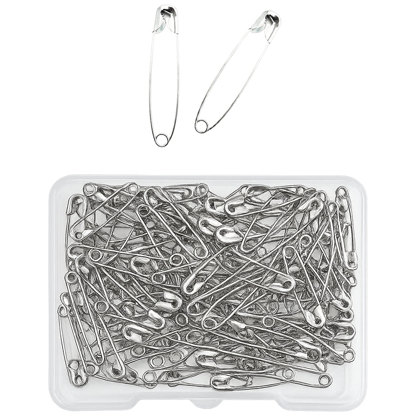 Safety Pins Bulk Pack for Sewing, Crafts, Clothing Repairs, and Household Organization, Pack of 500