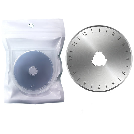 Rotary Cutter Replacement Blades for Fabric, Paper, Leather, Sewing, Quilting, and Craft Projects