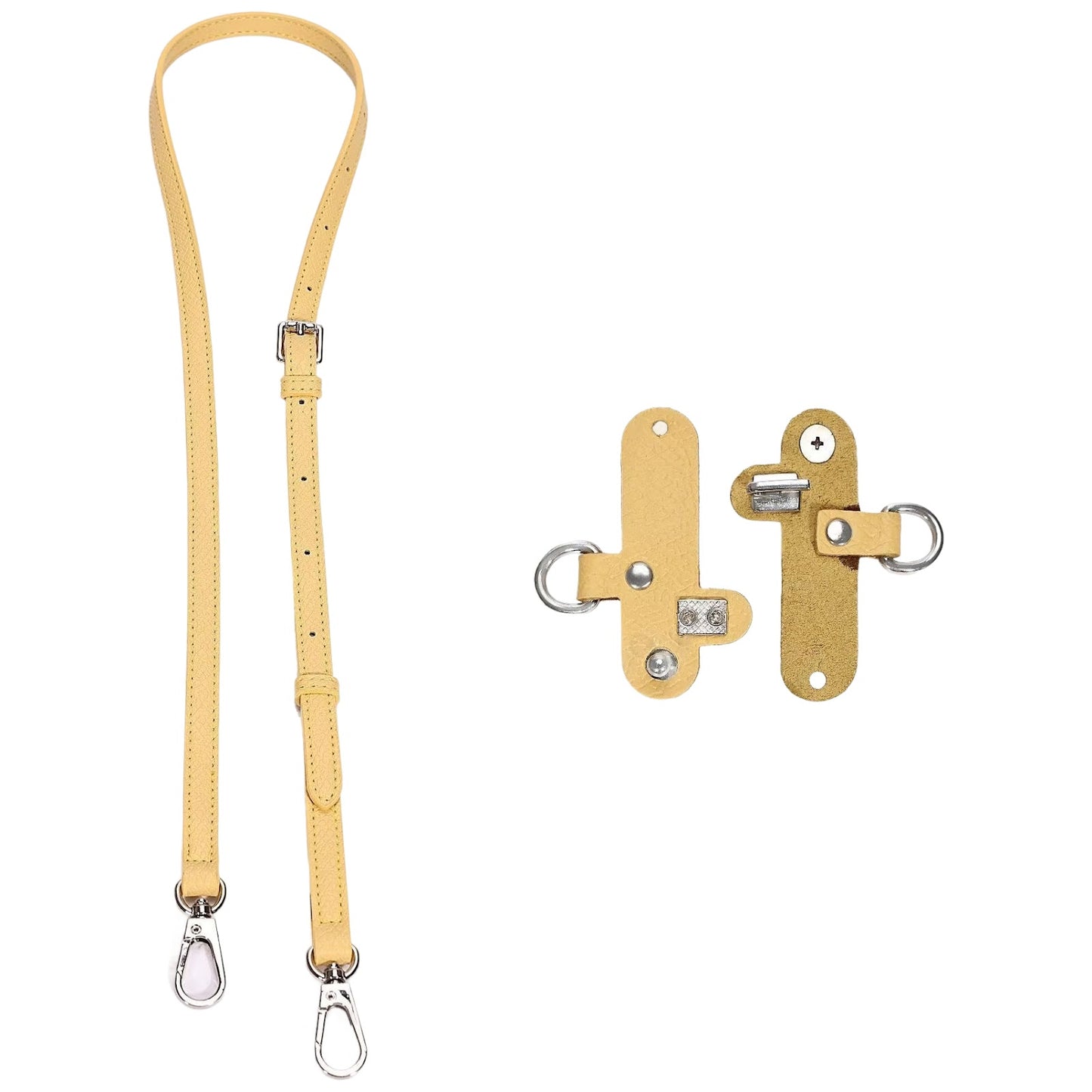 Adjustable Leather Crossbody Shoulder Strap Replacement Conversion Kit for Mini Pouch Bags 94–124cm