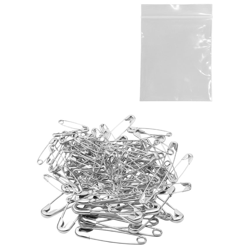 Safety Pins Nickel Plated Steel Rust Resistant Bulk Set for Clothes Sewing Crafts and Art Use