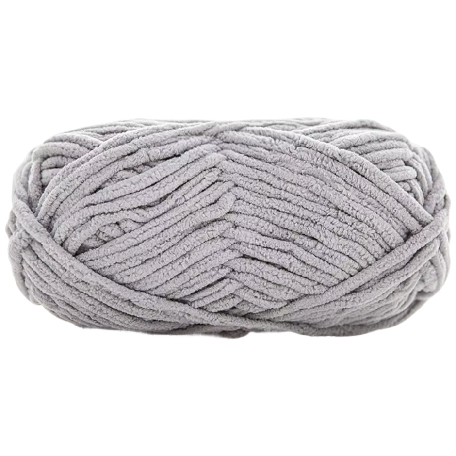 Soft Velvet Chenille Yarn for Crocheting, 100g/3.53oz, 74.3 Yards, Baby Blanket Yarn