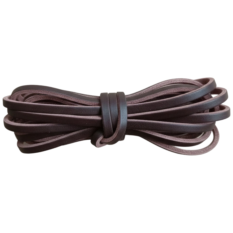 Flat Genuine Leather Cord Strip for Jewelry Braiding Crafts Shoelace Repair Sewing and Leatherworking Projects