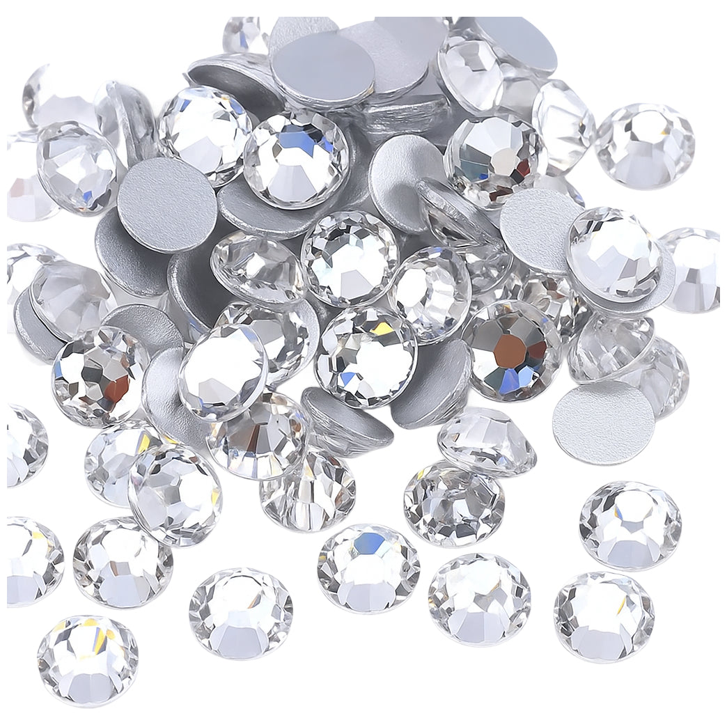Shiny Hotfix Flatback Glass Rhinestones for Nail Art, Clothing, Crafts, DIY Crystal Decorations