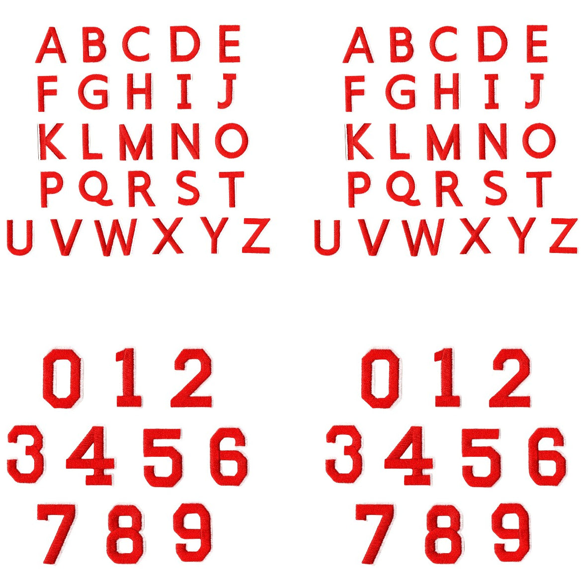 Iron-On Alphabet and Number Embroidered Patches for Clothing, Hats, Jeans, DIY Crafts and Sewing Repairs
