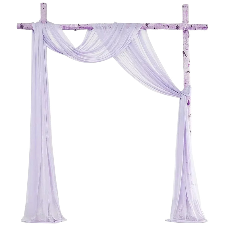 Sheer Chiffon Wedding Arch Draping Fabric 29" x 19 Ft for Events Decorations